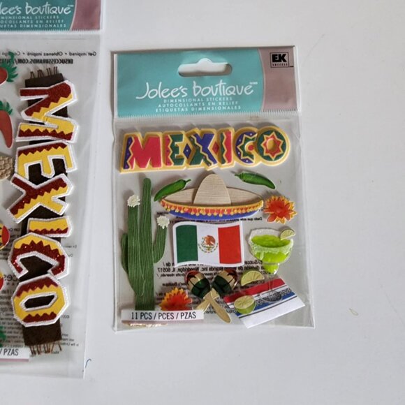 NWT Scrapbook Embellishments - MEXICO Set of 3 - Picture 3 of 5